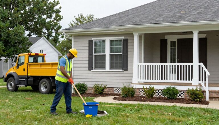 A professional construction cleanup service in Roselle, IL, demonstrating attention to detail in a newly renovated home.