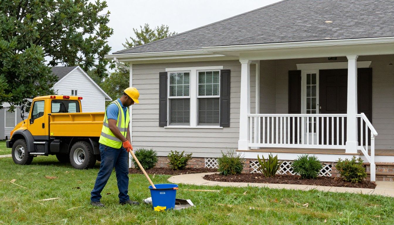A professional construction cleanup service in Roselle, IL, demonstrating attention to detail in a newly renovated home.